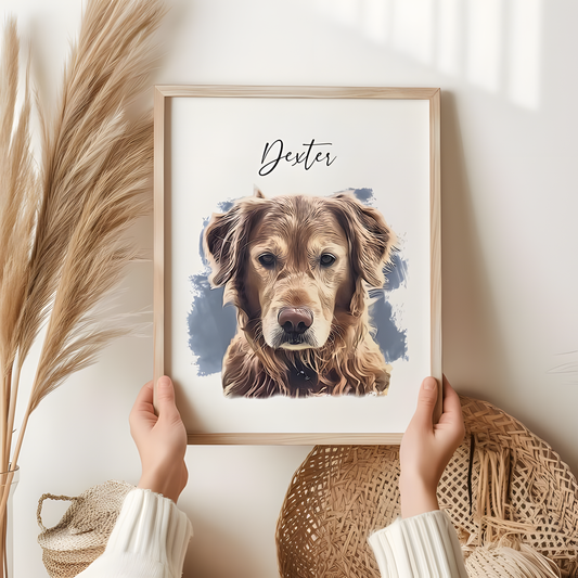 Framed Pet Portrait